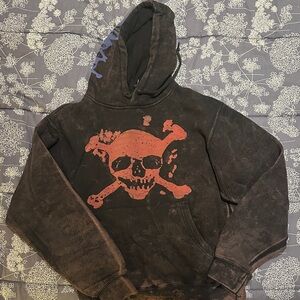 Men's Black Skull Hoodie
